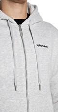 MUŠKI SIVI HOODIE NA KOPČANJE S DVOSTRUKIM ZIPOM - 4