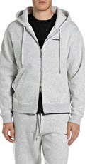 MUŠKI SIVI HOODIE NA KOPČANJE S DVOSTRUKIM ZIPOM - 1