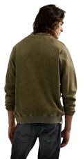 ZELENI SWEATSHIRT S RAGLAN RUKAVIMA I ACID WASH EFEKTOM - 3