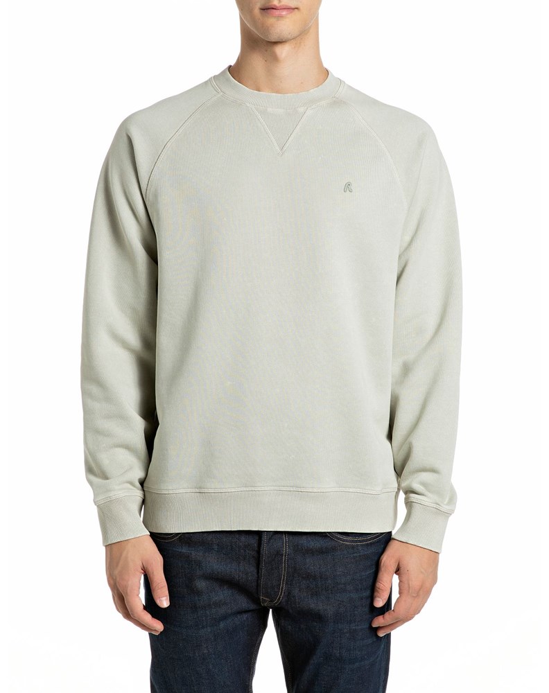 Replay SIVI SWEATSHIRT S RAGLAN RUKAVIMA I ACID WASH EFEKTOM  - 1