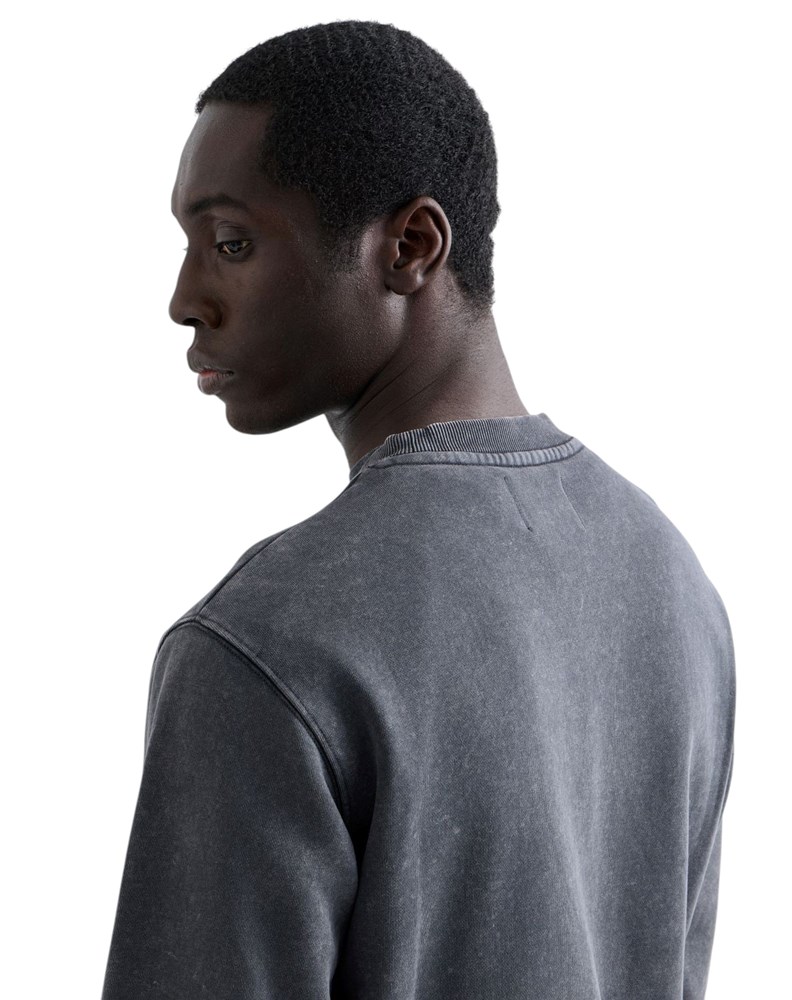 Replay PAMUČNI SWEATSHIRT S IZBLJEDLJELIM EFEKTOM I RELJEFNIM LOGOTIPOM - 4