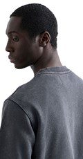 PAMUČNI SWEATSHIRT S IZBLJEDLJELIM EFEKTOM I RELJEFNIM LOGOTIPOM - 4