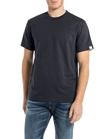 Replay basic majica kratkih rukava u tamnoplavoj boji