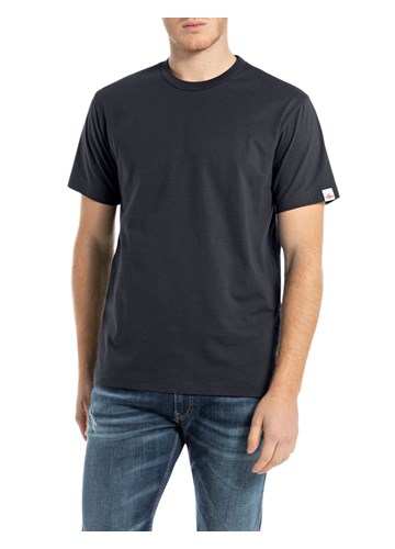 Replay BASIC MAJICA KRATKIH RUKAVA U TAMNOPLAVOJ BOJI - 1