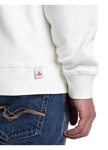 Replay KREM BIJELI SWEATSHIRT S ISTOBOJNIM NATPISOM REPLAY - 4