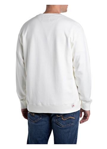 Replay KREM BIJELI SWEATSHIRT S ISTOBOJNIM NATPISOM REPLAY - 2