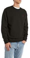 CRNI SWEATSHIRT OD ČEŠLJANOG PAMUKA - 1