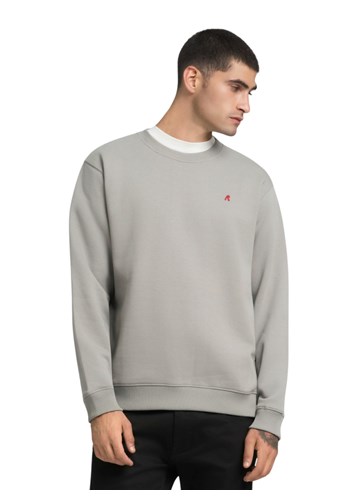 Replay SIVI SWEATSHIRT OD ČEŠLJANOG PAMUKA - 2