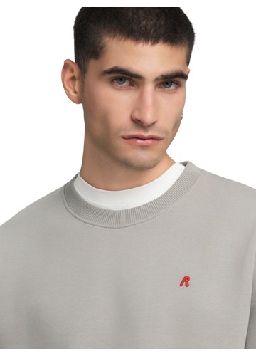Replay SIVI SWEATSHIRT OD ČEŠLJANOG PAMUKA - 5