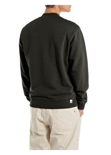 Replay CRNI SWEATSHIRT SA ZIPOM U BOMBER STILU  - 2