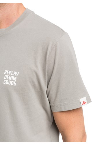 Replay SIVA MAJICA KRATKIH RUKAVA S KONTRASTNIM MALIM NATPISOM - 4