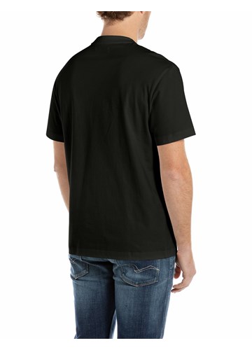 Replay CRNA MAJICA OD ŽERSEJA S PRINTOM INDIJANCA - 2