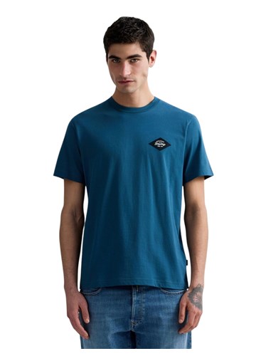 Replay PLAVA MAJICA OD ORGANSKOG PAMUKA S NAŠIVKOM - 2