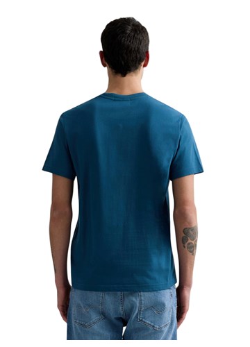 Replay PLAVA MAJICA OD ORGANSKOG PAMUKA S NAŠIVKOM - 3