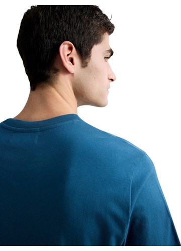 Replay PLAVA MAJICA OD ORGANSKOG PAMUKA S NAŠIVKOM - 5