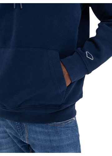 Replay TAMNO PLAVA HOODIE MAJICA S REPLAY NATPISOM U ISTOJ BOJI  - 6