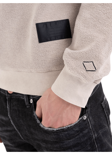 Replay BEŽ SWEATSHIRT OD ČEŠLJANOG PAMUKA - 6