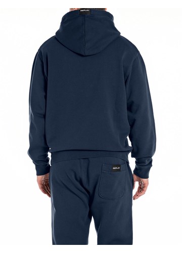 Replay PLAVI SWEATSHIRT S DVOSTRUKIM VEZICAMA  - 2