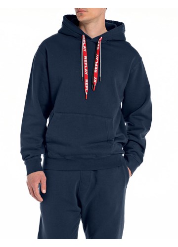 Replay PLAVI SWEATSHIRT S DVOSTRUKIM VEZICAMA  - 1