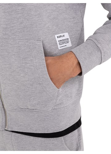 Replay SIVI SWEATSHIRT SA ZIPOM I MIKRO PRINTOM - 5
