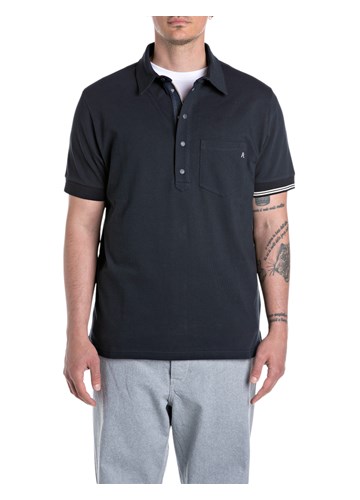 Replay SARTORIALE POLO MAJICA S DŽEPOM - 1