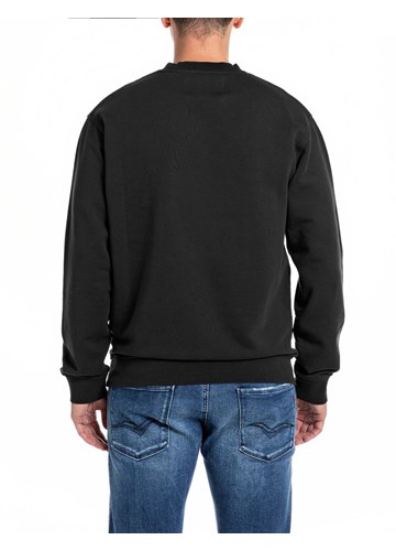 Replay CRNI CLASSIC SWEATSHIRT OD ORGANSKOG PAMUKA  - 2