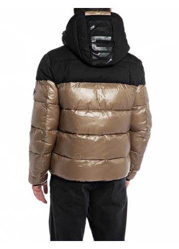 Replay MUŠKA PROŠIVENA JAKNA OD NAJLONA U SMEĐOJ BOJI - 2