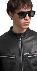 KOŽNA JAKNA U BIKER STILU  - 5