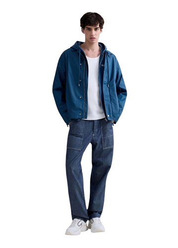 Replay PLAVA PRIJELAZNA JAKNA OD LANA I PAMUKA - 1