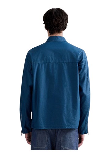 Replay PLAVA PRIJELAZNA JAKNA OD LANA I PAMUKA - 3