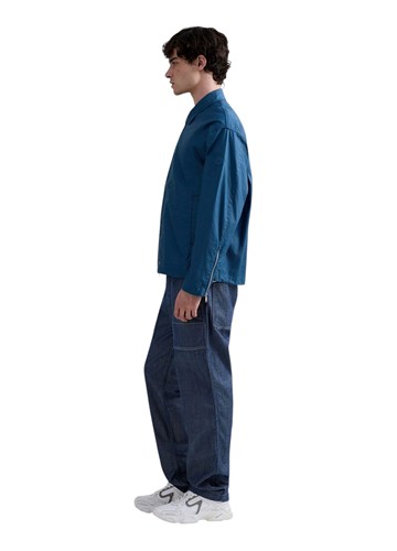 Replay PLAVA PRIJELAZNA JAKNA OD LANA I PAMUKA - 4