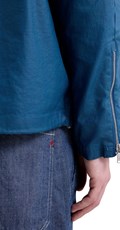 PLAVA PRIJELAZNA JAKNA OD LANA I PAMUKA - 6