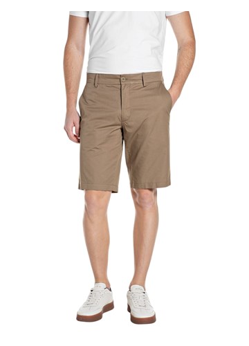 Replay MUŠKE KRATKE CHINO HLAČE U BEŽ BOJI - 1