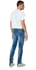 SLIM FIT HYPERFLEX RE-USED WHITE SHADES ANBASS JEANS M914Y 661WI6 - 5