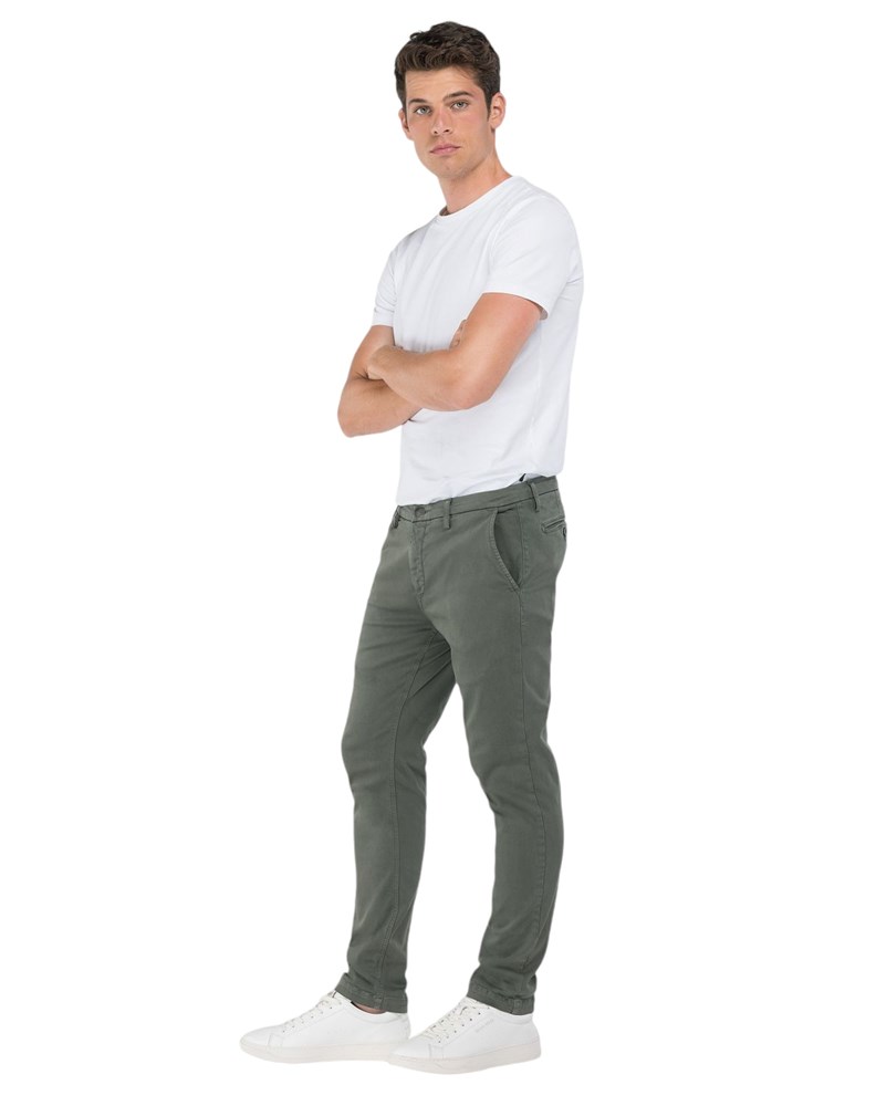 Replay ZELENE ZEUMAR SLIM FIT CHINO JEANS M9627E 8366197 - 2