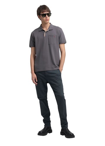 Replay BENNI HYPERFLEX REGULAR FIT CHINO HLAČE U ZELENOJ BOJI M9722E 8366197 - 1