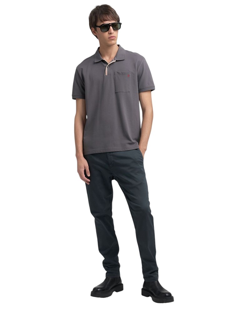 Replay BENNI HYPERFLEX REGULAR FIT CHINO HLAČE U ZELENOJ BOJI M9722E 8366197 - 1