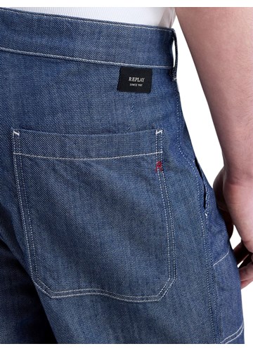Replay REGULAR FIT CARGO JEANS HLAČE MA9020 256 07A - 7