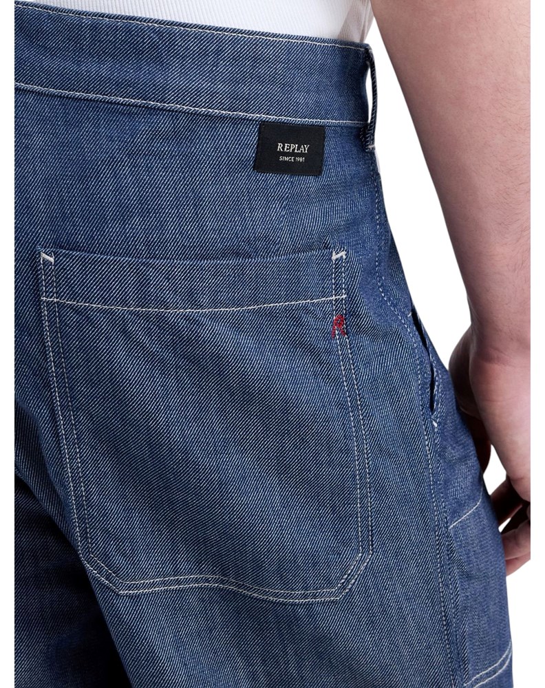 Replay REGULAR FIT CARGO JEANS HLAČE MA9020 256 07A - 7