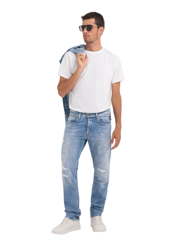 Replay STRAIGHT FIT GROVER JEANS MA972Q 773 666 - 2