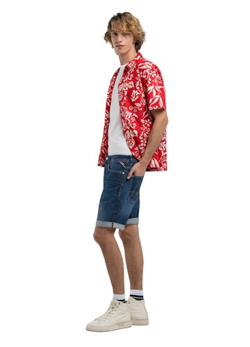 Replay RBJ.981 TAPERED FIT KRATKE JEANS HLAČE MA981Y 573 840 - 1