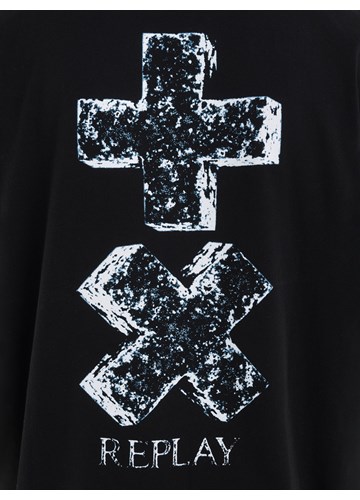 Replay "STONOLOGY" CRNA MAJICA S REPLAY X MARTIN GARRIX LOGOM - 5