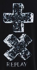 "STONOLOGY" CRNA MAJICA S REPLAY X MARTIN GARRIX LOGOM - 5