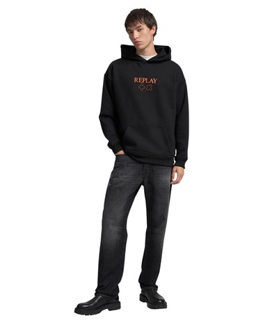 MMG364 23960 Replay crni hoodie s obostranim printom replay x martin garrix Replay crni hoodie s obostranim printom replay x martin garrix