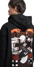 CRNI HOODIE S OBOSTRANIM PRINTOM REPLAY X MARTIN GARRIX - 6