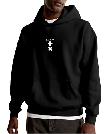 MMG367 23960 Replay crni hoodie replay x martin garrix Replay crni hoodie replay x martin garrix