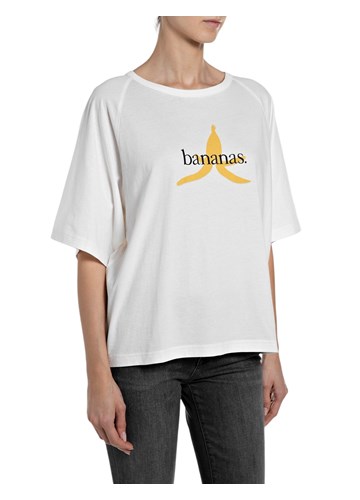 Replay MAJICA OD ŽERSEJA S PRINTOM BANANE - 1