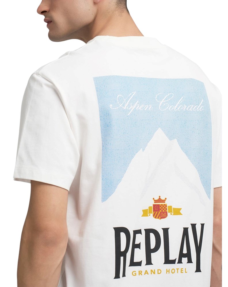 Replay MAJICA S OKRUGLIM IZREZOM I ARHIVSKIM PRINTOM - 6