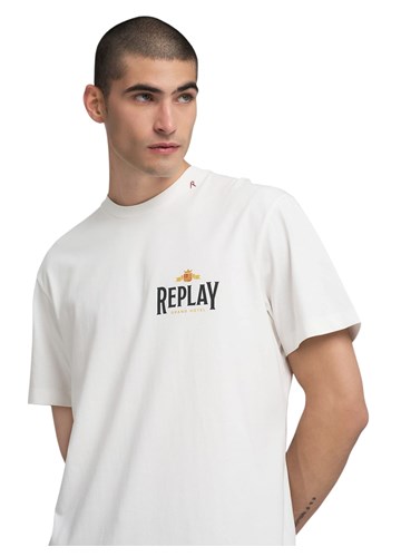 Replay MAJICA S OKRUGLIM IZREZOM I ARHIVSKIM PRINTOM - 7