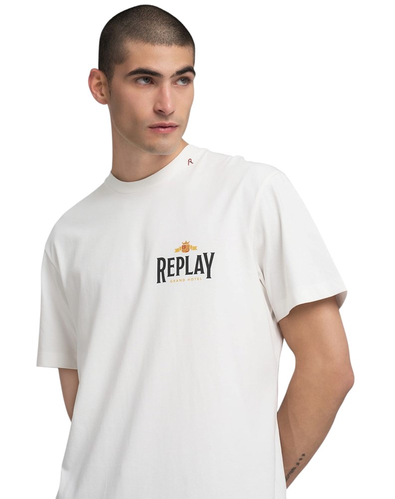 Replay MAJICA S OKRUGLIM IZREZOM I ARHIVSKIM PRINTOM - 7